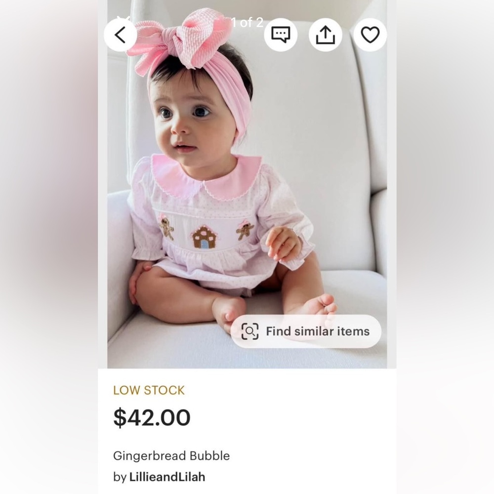 Gingerbread bubble onsie
